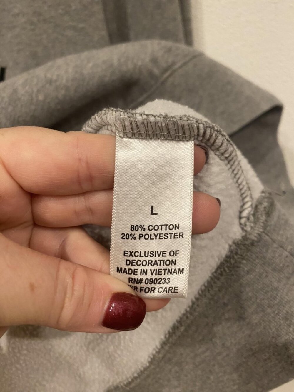 Essentials Fear Of God Sweatshirt Mens Large Gray Crewneck Fleece Logo Pullover - Picture 6 of 7